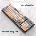 thumbnail image 3 of Baohd Wired Mechanical Keyboard 100 Keys Backlight Office Business Work Laptop Key Board Replacement Upgrade Maintenance Red Switch, 3 of 5
