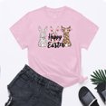 thumbnail image 2 of VBTAPA Easter T Shirts for Women Short Sleeve Crewneck Tops Novelty Funny Bunny Printed Graphic Tees Casual Holiday Tee Blouse Daily Sales Pink XL, 2 of 6