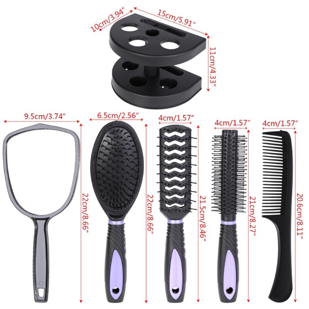 Comb mirror set 5pcs Professional Hair Salon Hair Comb And  display picture 2