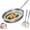 Without lid, variant on Pure Titanium Pan, 100% Pure Titanium Hammered Non-Stick Frying Pan with Lid - No Coating Cookware for All Stovetops, Induction, Gas, Electric - Home Titanium Cookware (With lid, 10.23)