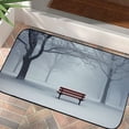 thumbnail image 4 of ONETECH Snowy Trees Bench Doormat Entrance Mat Non-Slip Durable for Home Entrance 19.68*39.37 in, 4 of 6