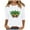 White, variant on YUGYXL Trendy 3/4 Sleeve Tshirts for Women Mardi Gras Colorful Printed Clothes Novelty Crew Neck Soft Tunic Tees Celebration Party Basic Fit Tops Sales
