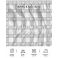 thumbnail image 5 of Grey Buffalo Striped Wrap Around Bed Skirts for California King Bed 16" Drop,Bed Skirt with Adjustable Elastic Belt Dust Ruffle Bed Valance for Bedroom Hotel Love Heart Checkered Bed Frame Cover, 5 of 7