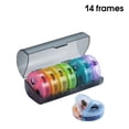 thumbnail image 2 of Caja de pastillas Contenedores de viaje portátil Mini 7 días 14 Células de plástico Tableta Almacenamiento Dispensador Diseño de diseño Sello de diseño de humedad Inevent HA026814-03, 2 of 7