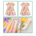 thumbnail image 7 of Emy Dola Little Girls 100% Cotton Short Sleeve Dress 2-8 Years Tollder Casual Summer Cartoon Dresses, 7 of 7