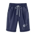 thumbnail image 2 of Nrmvnmi Womens Casual Shorts Cotton Cargo Lightweight Hiking Shorts Elastic Waist Drawstring Summer Shorts with Pockets Mothers day Gifts for Wife, 2 of 6