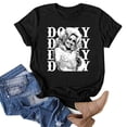 thumbnail image 2 of Dolly Shirt for Women Country Music Graphic Tee Repeated Name Portrait T Shirt Short Sleeve Crew Neck Casual Western Top, 2 of 5