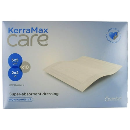KerraMax Care Sterile Super Absorbent Dressing Square 2 x 2" PRD500-025 10 per Box