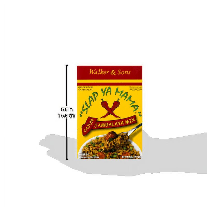 (6 pack) Walker & Sons Slap Ya Mama Cajun Jambalaya Mix, 8 oz