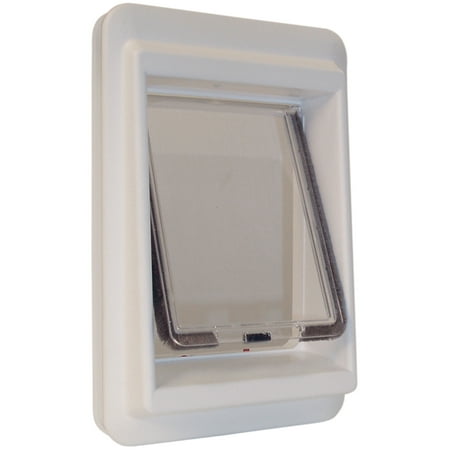 - Ideal Pet Products e-Cat Electromagnetic Cat Door Medium White 4.25