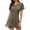 Army Green, variant on Womens Summer Dresses, Casual Dresses for Women, Fashionable Vacation Pineapple Print V-Neck Beach Cover Up Dress