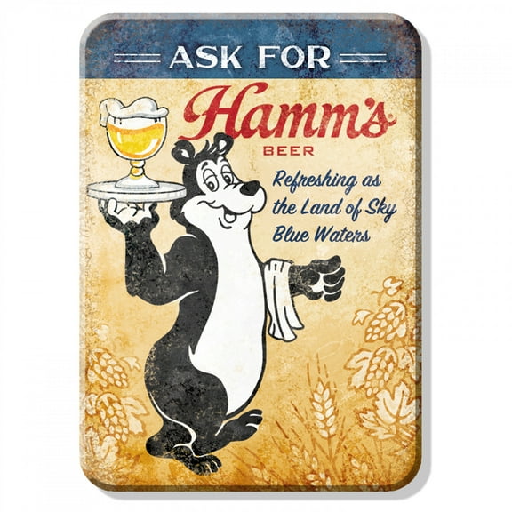 Hamms 888114 Hamms Beer Refreshing Retro Magnet