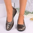thumbnail image 6 of Shallow Cut Women's Spring Summer Casual Shoes Comfortable Plus Size Office Work Daily Wear Gray 9, 6 of 7