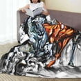 thumbnail image 6 of Pofeuu Four Running Horses Print Ultra-Soft Micro Fleece Blanket,for Bed Or Sofa,All Season Throw Blankets Flannel Blanket-50"x40", 6 of 7