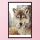 thumbnail image 5 of (D519) Hilo Algodón Ecológico 14CT Impresión 2 Hilos 19×27CM Wolf Soul (2) Kit Serie Animal Punto Cruz, 5 of 9