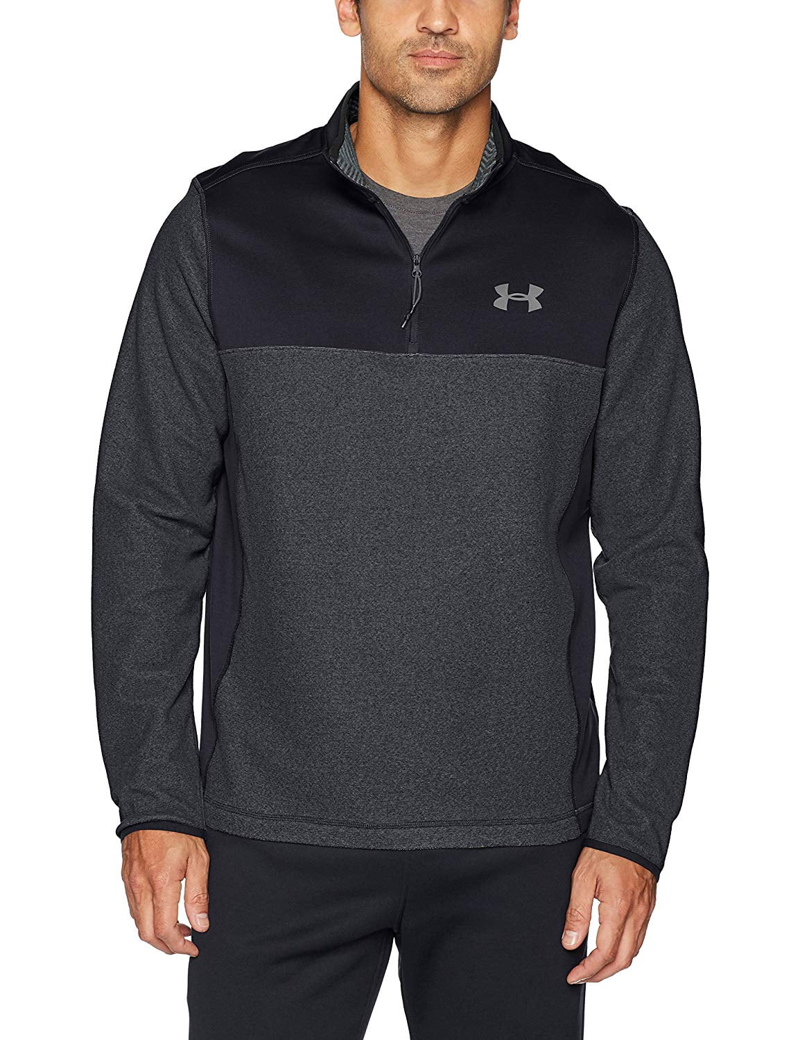 Under Armour Mens Sweater Black Infrared Fleece 1/2 Zip 3XL