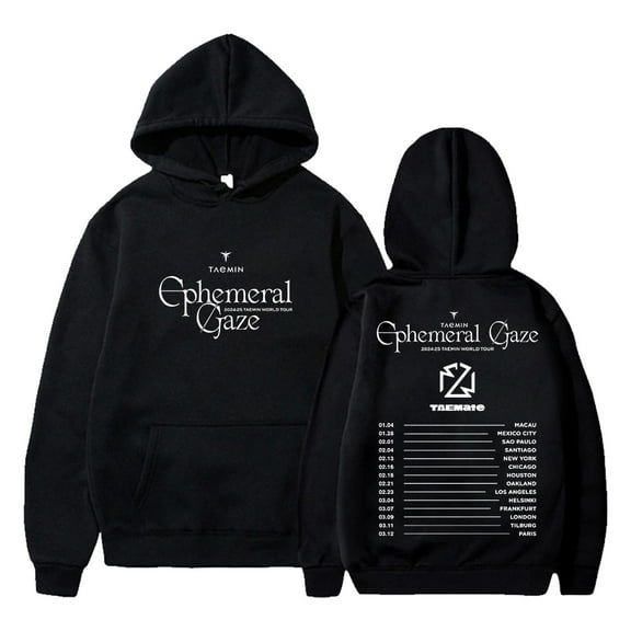 Taemin Ephemeral Gaze World Tour 2025 Hoodie Long Sleeve Streetwear Women Men Hooded Sweatshirt