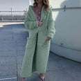 thumbnail image 2 of Lovskoo Long Cardigans for Women Trendy Winter Long Sleeve Solid Color Knit Sweater Pocket Cardigan Jacket Green, 2 of 7