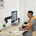 thumbnail image 5 of ErgoFocus Monitor Wall Mount Fits 17-32 Inch Flat/Curved Computer Screens, Single Monitor Wall Arm Holds up to 19.8lbs, Height Adjustable Gas Spring Wall Monitor Stand Tilt, VESA Mount 75x75/100x100, 5 of 5