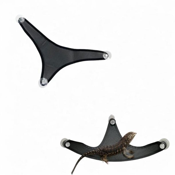 Hamaca para reptiles, accesorios para hamaca de dragón barbudo, decoración de hábitat, cama colgante triangular, tumbona para reptiles para camaleones L