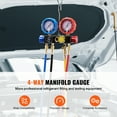 thumbnail image 4 of KFFKFF AC Manifold Gauge Kit 4 Way Installation R134A R22 R12 R502 Cooling Charge, 4 of 10