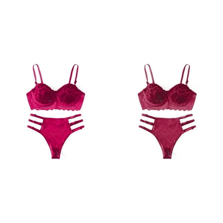 2-Pack New Fashion Lace Lingerie Underwear Sleepwear Steel Ring Pajamas Garter Men S Underwear Lace Lingerie for Women plus Size Set Lace Push up Bras for Women Set Men Set Men Comfy