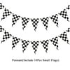 UMMH and White Checkered Racing Party Tableware Plastic Tablecloth Disposable Plates Race Car Themed Birthday Party Supplies