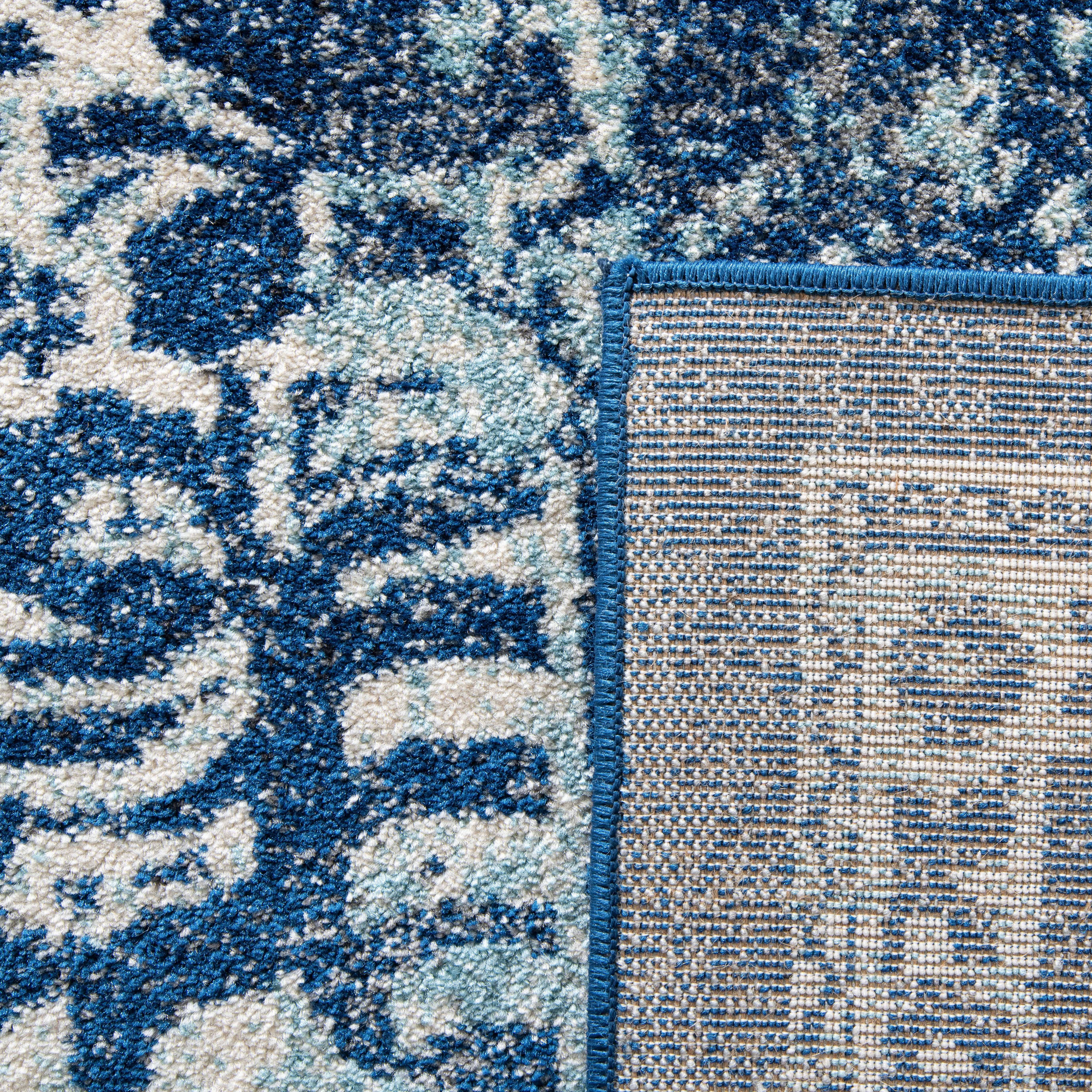 Safavieh Evoke Trena Floral Area Rug, Navy/Ivory, 8' x 8' Square
