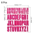 thumbnail image 2 of Uxcell 9.1 x 7.7 inches 8 Sheets Letter Stickers Vinyl Letters for Indoor Outside Sticker Decal Rose, 2 of 5