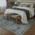 thumbnail image 4 of BERTHMEER 5'x7' Area Rugs for Living Room Rug for Bedroom Kitchen Non Slip Washable Vintage Black Carpets Oriental Distressed Office Dorm Dining Room Traditional Distressed Throw Rugs, 4 of 7