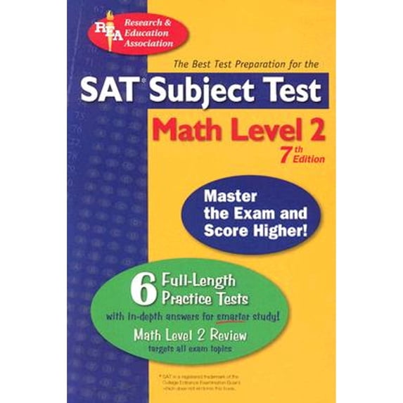 Pre-Owned SAT Subject Test Math Level 2 (Paperback) by Staff of Research Education Association