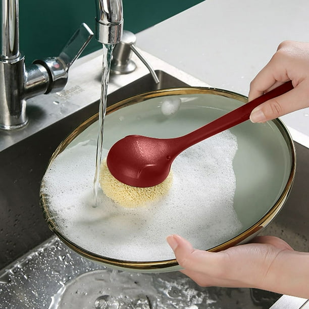 Aparatos de cocina, Accesorios de cocina, Utensilios de cocina, Cepillo para limpiar ollas, Cepillo para ollas de mango largo, Cepillos de limpieza para lavar platos y cuencos, Cepillo para ollas, Cep