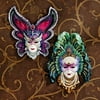 Park Avenue Collection S/2 Maidens Of Mardi Gras Masks