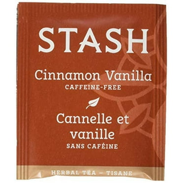 Stash Tea Cinnamon Vanilla Herbal Tea, Box of 100 Tea Bags