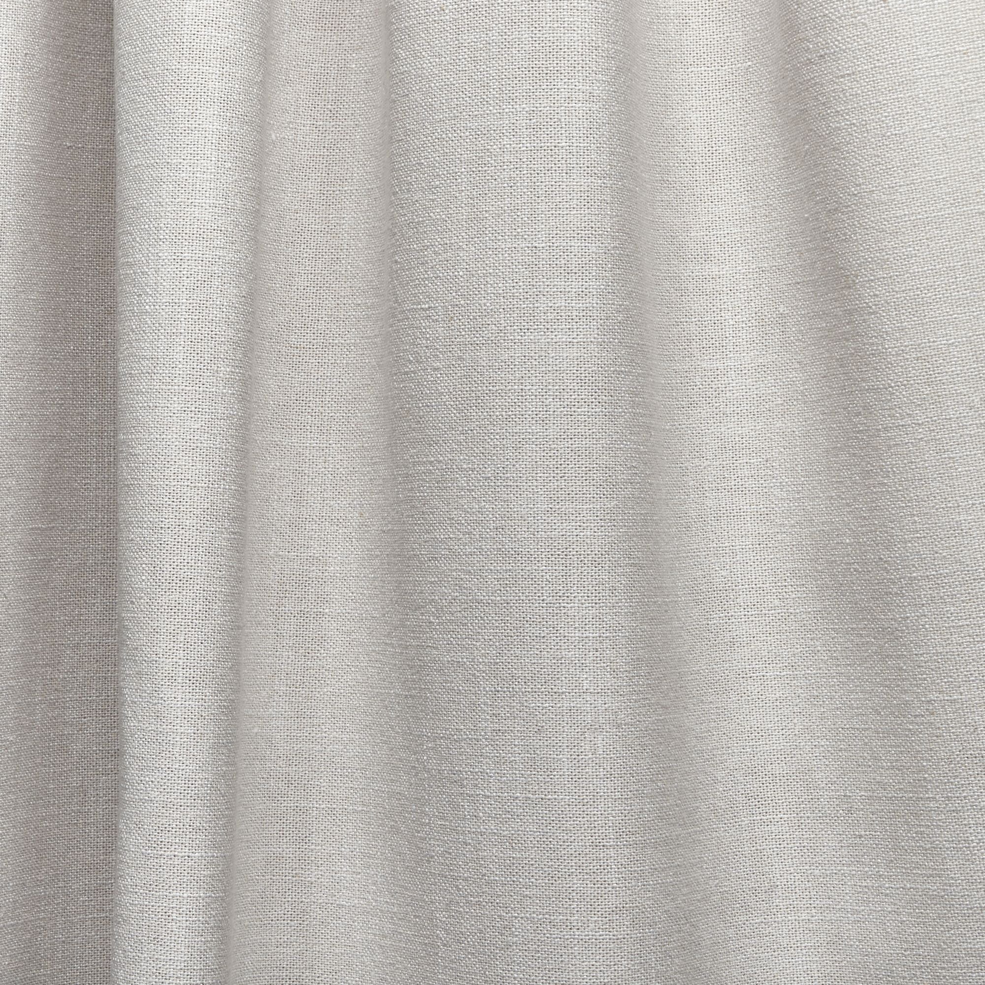 Nicole Miller New York Peterson Cotton Blend Tuxedo Tab Top Light Filtering Curtain Panels, 54"x 84", Silver, Set of 2