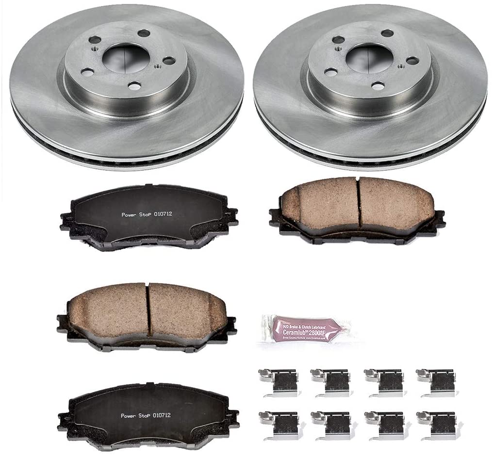 Front Brake Kit Brake Rotors and Ceramic Brake Pads for Toyota Corolla 20092019 Matrix 2009
