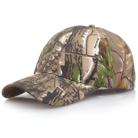 TELOLY Mens Camouflage Military Adjustable Hat Camo Hunting Fishing Army Baseball Cap