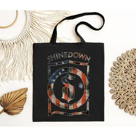 vintage Short Sleeves Shinedown The Revolution®S Live Tour 2022 Tote Bag for Men and Women  up to -TH21780