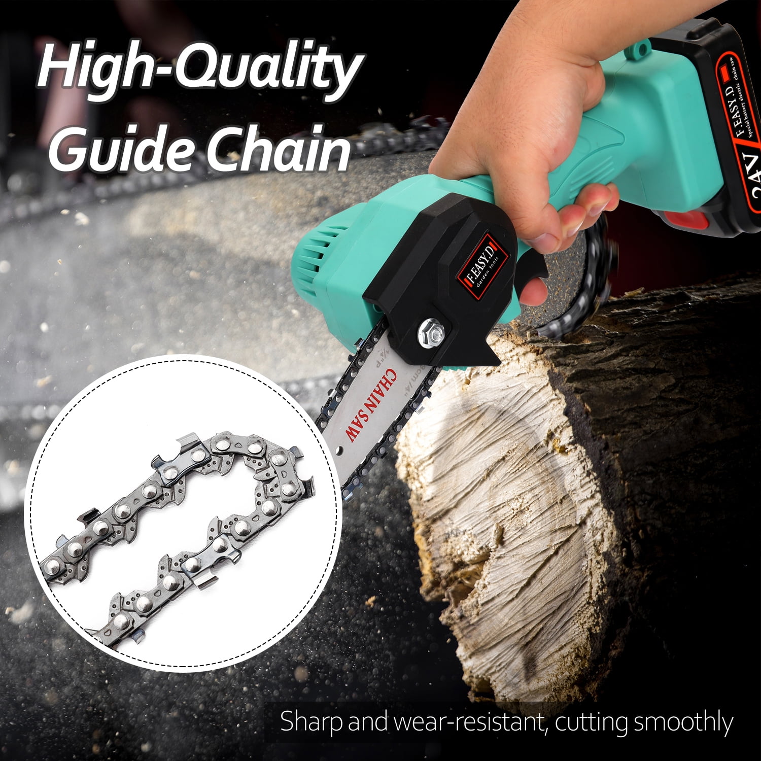 SAW CHAIN 4 Inch Mini Steel Chainsaw Chain Electric Saw Accessory Replacement
