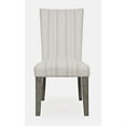 thumbnail image 2 of Jofran Telluride Contemporary Rustic Pine Parsons Striped Upholstery Dining Chair (Set of 2), 2 of 8