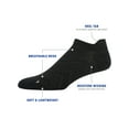 thumbnail image 2 of Gildan Men's Active Flat Knit No Show Socks with Tab Back, 6 Pairs, 2 of 5