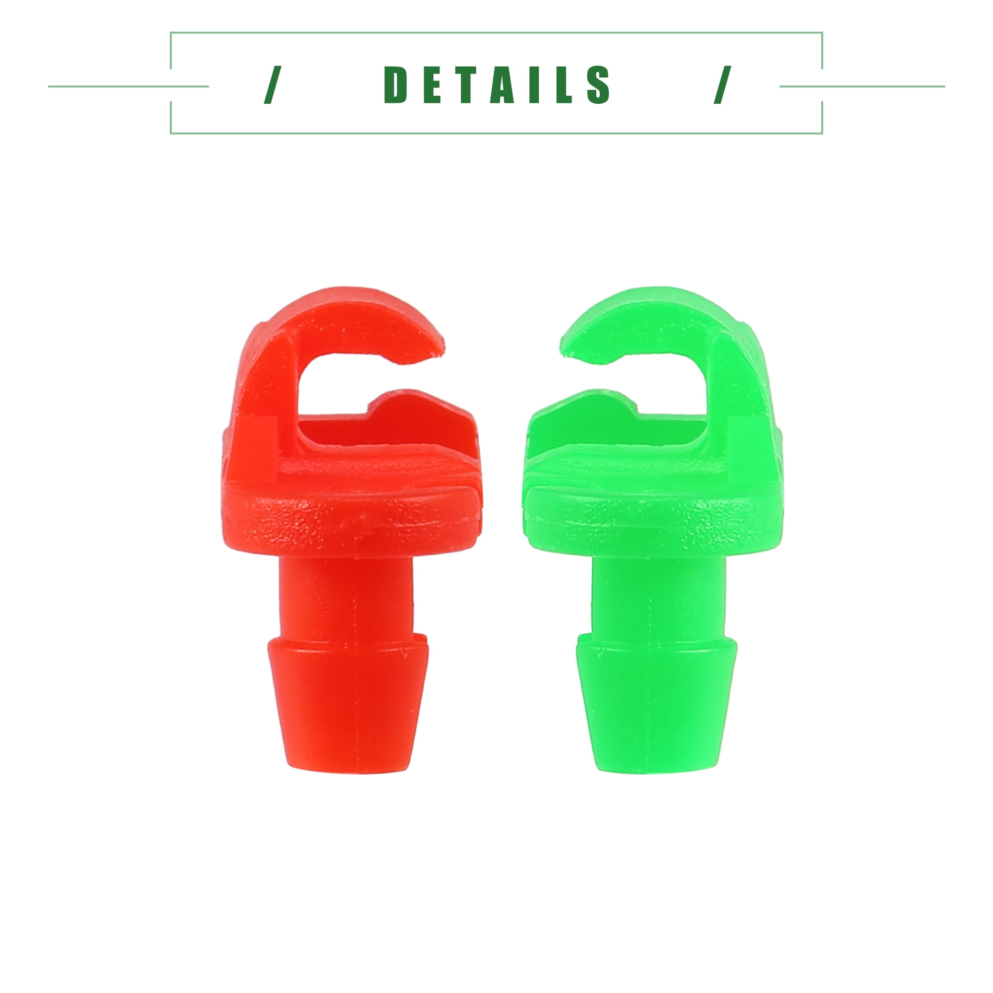 Unique Bargains Tailgate Handle Rod Clips for Chevrolet Silverado 1999-2009 Green Red