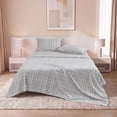 thumbnail image 2 of Regency Heights Flannel Cotton Sheet Set, 3-Piece Twin Bed Sheets with Pillowcase, Plaid Printed Sheet Bedding Sets, Light Green, 2 of 8