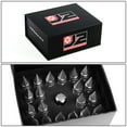 thumbnail image 6 of J2 Engineering LN-T7-022-15-SL J2 Engineering 7075 -T6 Forged Aluminum M12X1.5 20Pcs 80mm Height Spiky Cap Lug Nut Set w/Adapter Key (Silver), 6 of 6