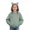 Green, variant on Girls Cat Ear Hoodie Kids Cute Fashion Fleece Hooded Sweatshirt with Pocket Casual Trendy Oversized Long Sleeve Jacket (Purple, 3-4 Years)