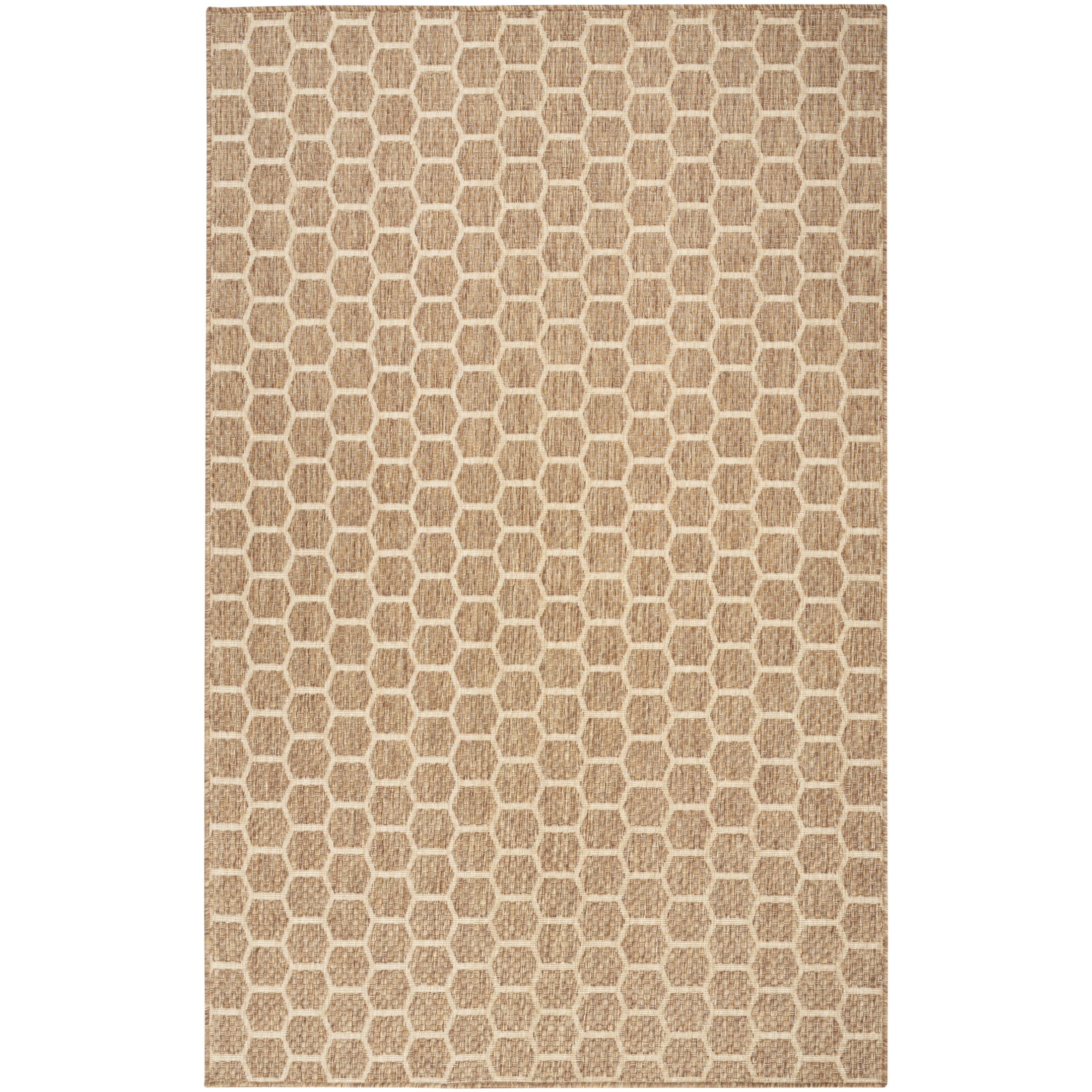 Nourison Twist Reversible 5' x 7' Natural Modern Rug