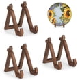 thumbnail image 4 of Generic Wooden Plate Holder Picture Frame Holder Desk Book Shelf Portable Decorative Plates Easel Display Stand for Home Dish Cooking, 4 of 8
