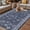 Dark Blue, variant on Navy Blue Floral Outdoor Rug for Patio/Deck/Porch, Non-Slip Large Area Rug 3 x 5 Ft, Ethnic Tribe Abstract Art Flowers Indoor Outdoor Rugs Washable Area Rugs, Reversible Camping Rug Carpet Runner