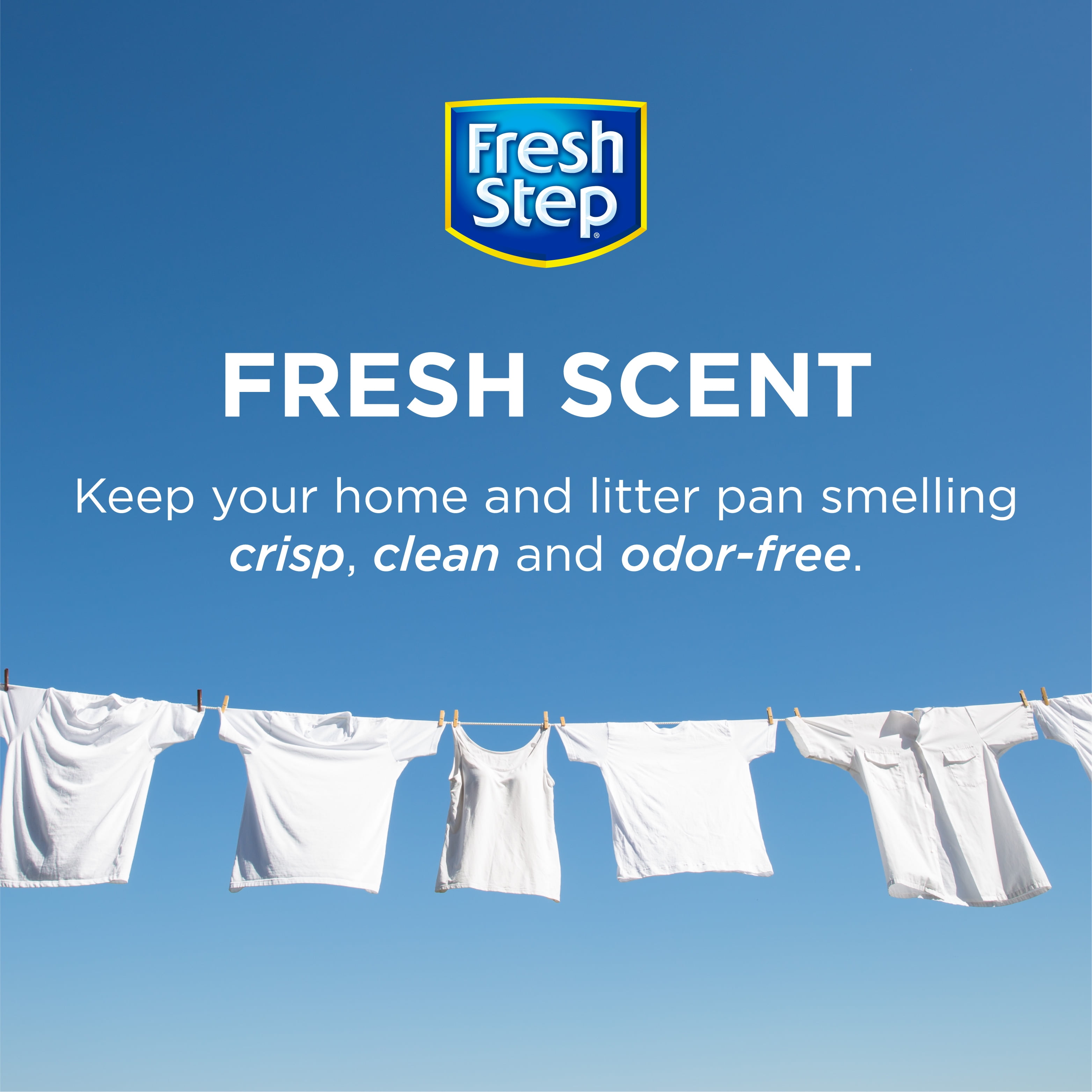 Fresh Step Cat Litter Deodorizer Crystals, Fresh Scent, 70 oz.