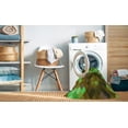 thumbnail image 2 of Ahgly Company Tapis d'Intérieur Lavable à la Machine, Carré, Transitionnel, Vert Pomme Vert, Tapis de Zone, 4 Pieds Carré, 2 of 7